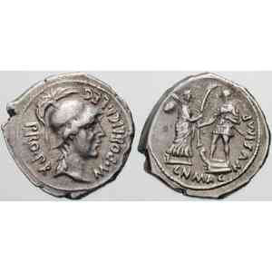 Click para ampliar. Pulsa en el nombre para ver la ficha. Corduba 7 Denario de Cn. Pompeyo Jr